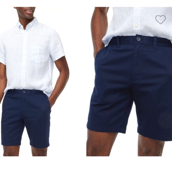 J Crew Factory Flex Chino Short 9" Inseam Mens Size 34 - Picture 1 of 5